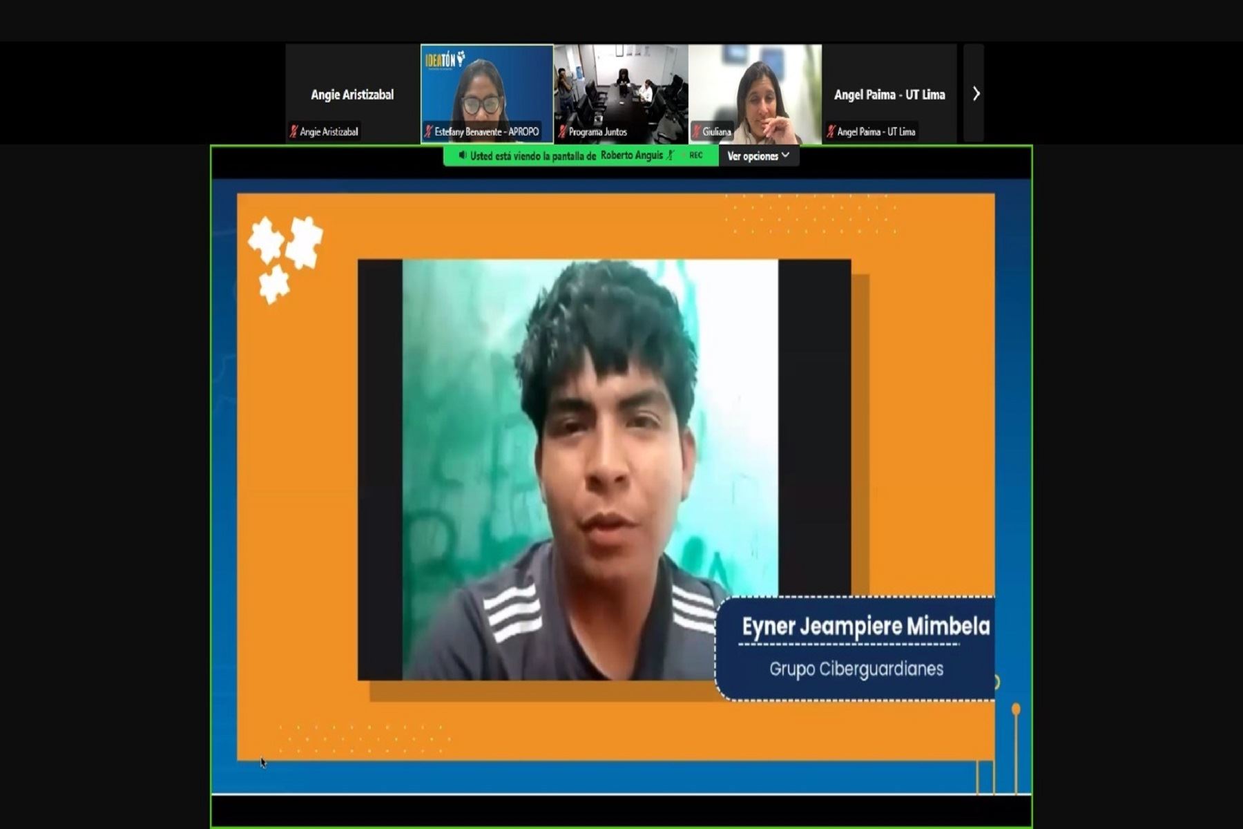 Adolescentes del programa Juntos ganan concurso nacional de innovación digital “Ideatón”