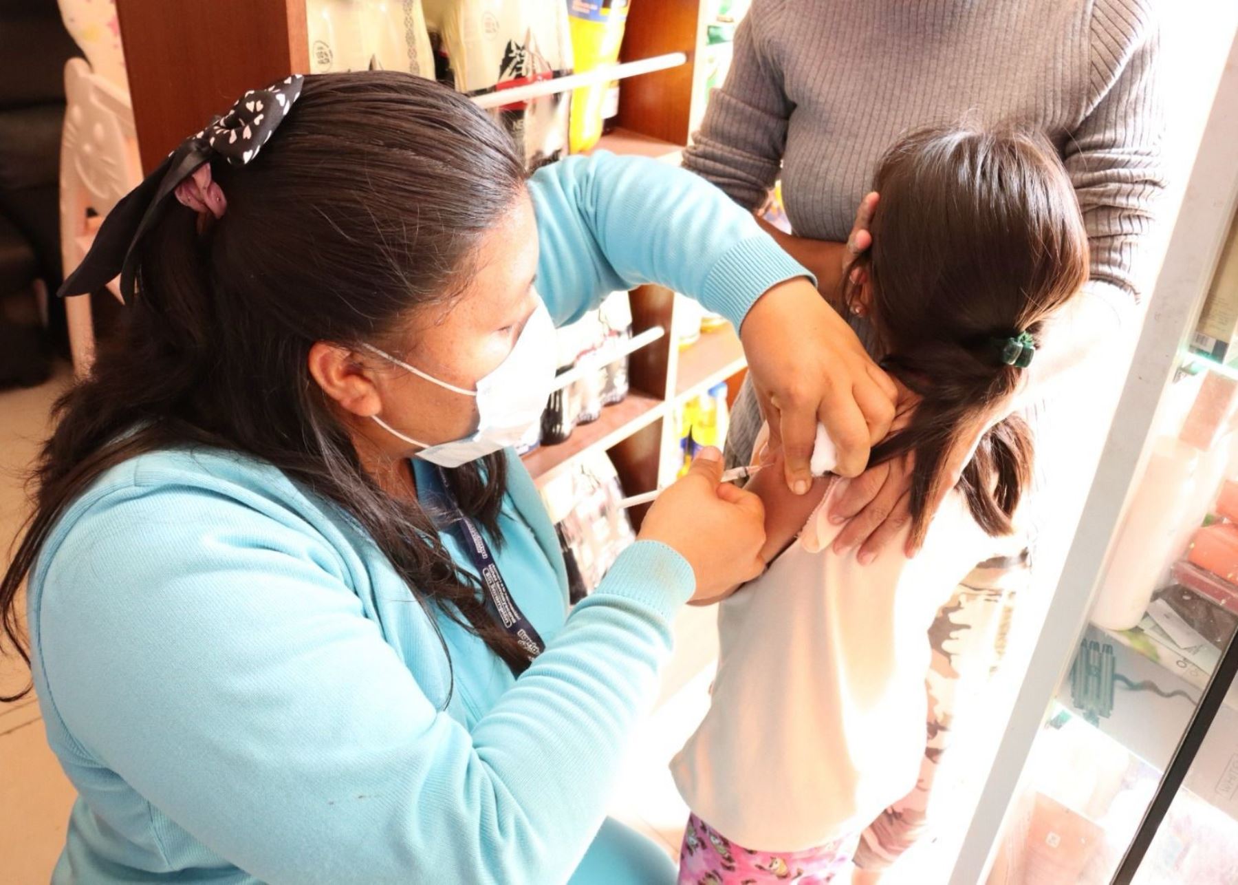 Gerencia Regional de Salud de Lambayeque intensifica la campaña de vacunación contra la tos ferina para evitar un brote de esta enfermedad en la región. ANDINA/Difusión