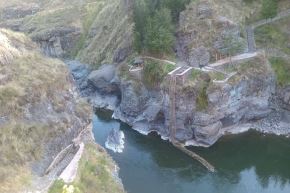 El puente Q’eswachaka, ubicado en el distrito de Quehue, provincia cusqueña de Canas, es Patrimonio Cultural de la Nación. Foto: Cortesía Percy Hurtado