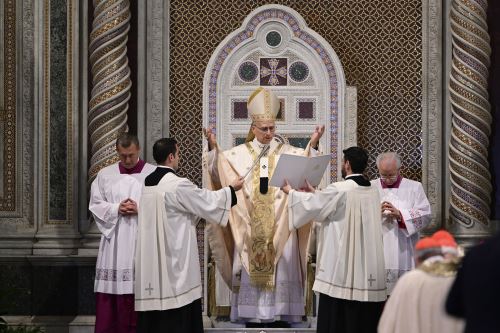 El Papa León XIV toma posesión de la basílica San Juan de Letrán en Roma