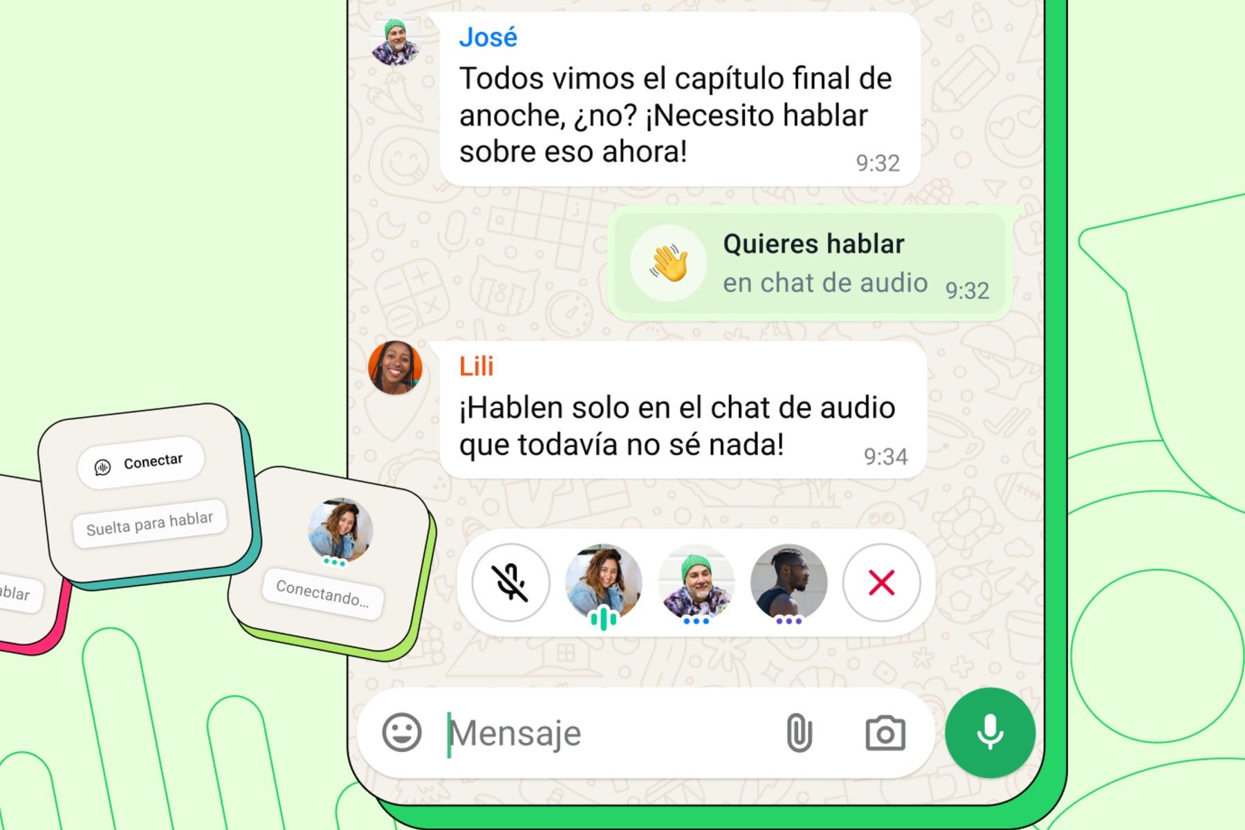 WhatsApp protege tus chats de audio, tus mensajes personales y tus llamadas con cifrado de extremo a extremo de forma predeterminada.