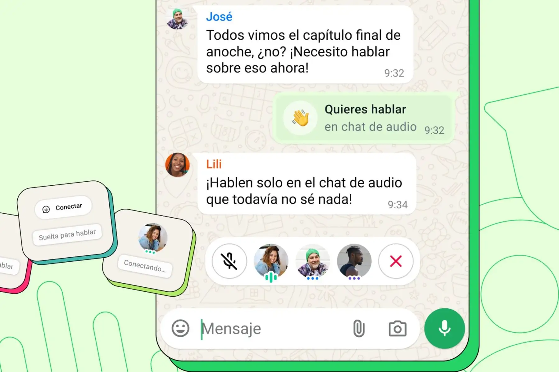 WhatsApp protege tus chats de audio, tus mensajes personales y tus llamadas con cifrado de extremo a extremo de forma predeterminada.