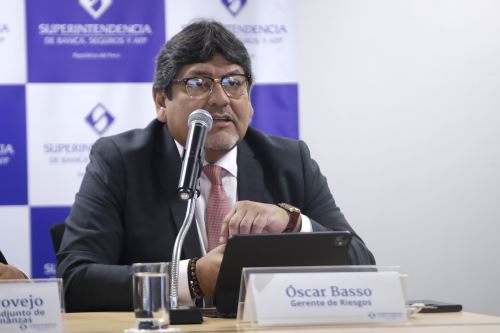 Superintendente adjunto de riesgos de la SBS, Oscar Basso.  ANDINA/Eddy Ramos