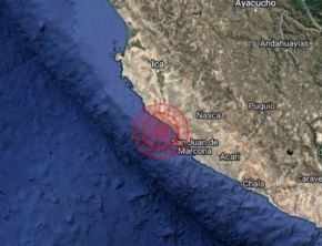 Con poco más de una hora de diferencia se produjo un segundo temblor en Marcona, región Ica. Esta vez el sismo alcanzó una magnitud de 4.3, informó el IGP.