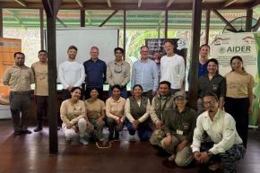 Una delegación de alto nivel de KfW efectuó una visita técnica a la reserva nacional Tambopata. Foto: Sernanp