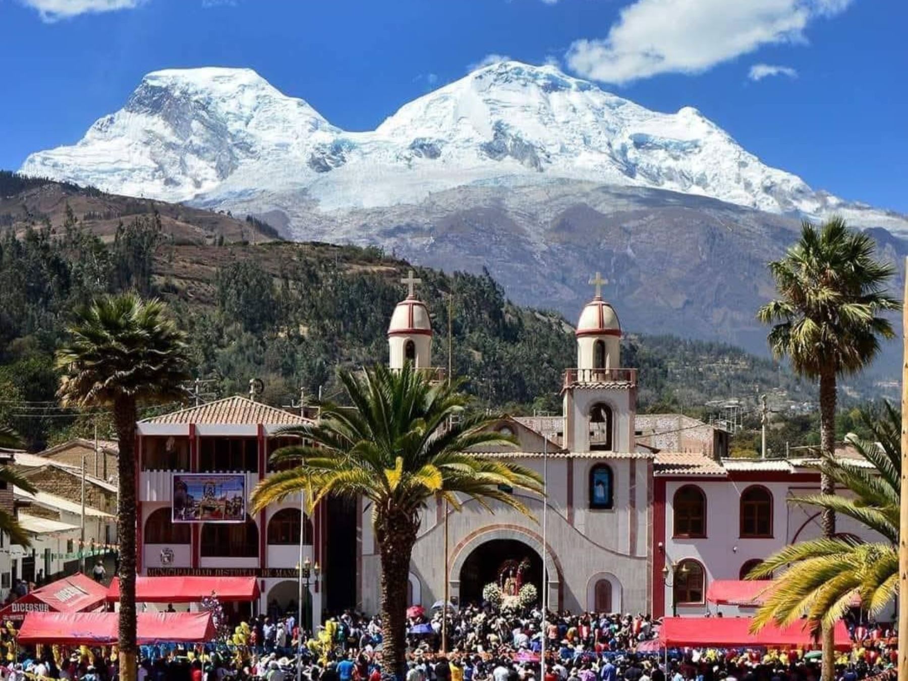 Inaigem alertó de un posible desprendimiento de masa glaciar del nevado Huascarán que podría afectar al distrito de Mancos, en la provincia de Yungay, región Áncash. ANDINA/Difusión