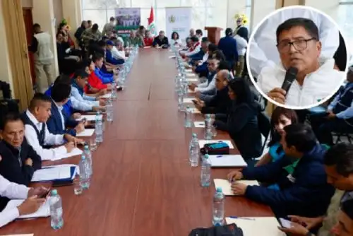 La mesa de trabajo multisectorial se llevó a cabo en la sede de la Municipalidad Distrital de Pataz.