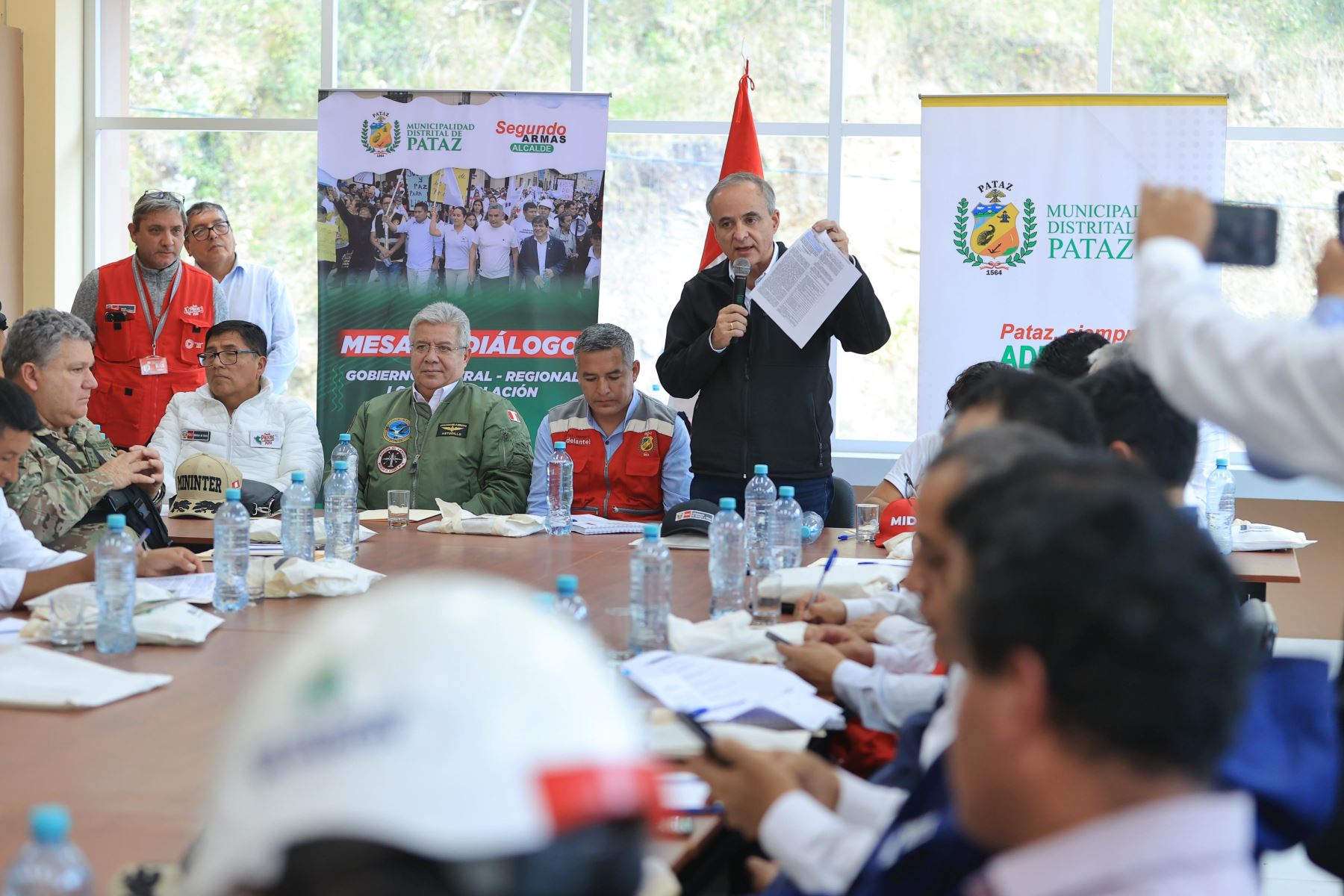El objetivo del Gobierno es traer paz y desarrollo a Pataz, destacaron los integrantes de la Comitiva Oficial del Ejecutivo. Foto: ANDINA/Difusión