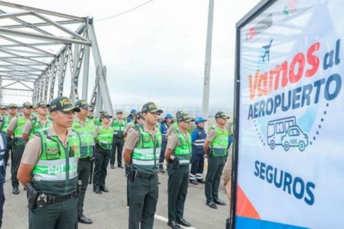 Nuevo aeropuerto Jorge Chávez: MTC refuerza seguridad en vías de acceso con 174 policías. Foto: ANDINA/Difusión.