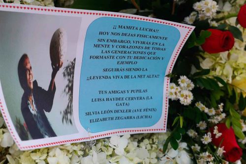 ¡Leyenda de la net alta!: Familiares, compañeras y pupilas de Lucha Fuentes le dan el último adiós