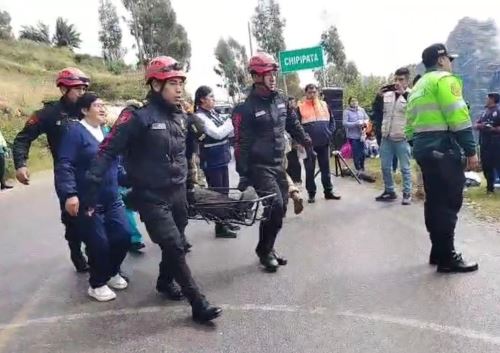 Pobladores y autoridades de Pasco participaron del Simulacro Nacional Multipeligro. ANDINA/Difusión