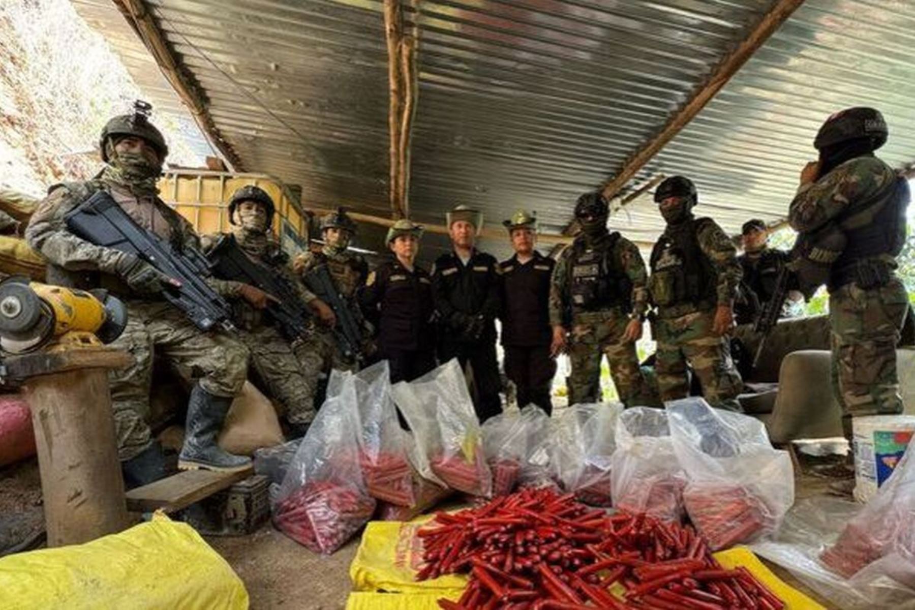 PCM: Comando Unificado ha destruido materiales de minería ilegal por más de S/ 139 millones en Pataz. Foto: ANDINA/difusión.