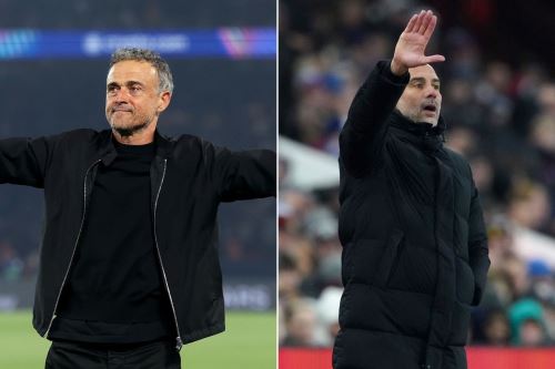 Luis Enrique y Pep Guardiola