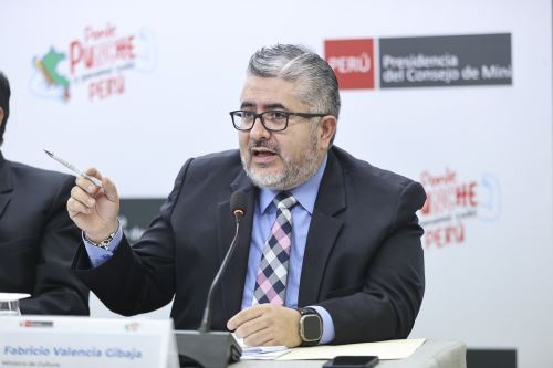 Ministro de Cultura, Fabricio Valencia Gibaja. Foto: PCM