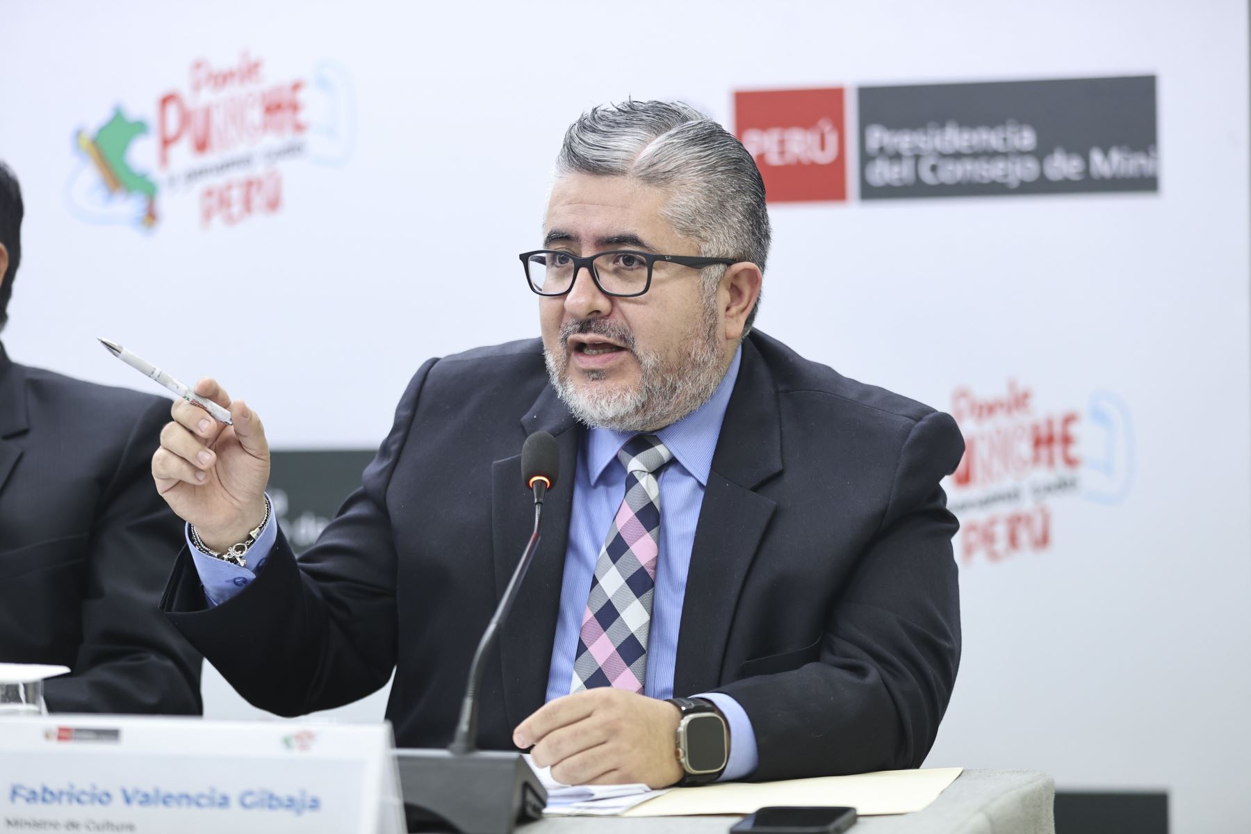 Ministro de Cultura, Fabricio Valencia Gibaja. Foto: PCM