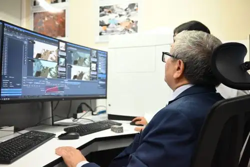 El Axioscan 7 es un sistema desarrollado por ZEISS, empresa líder mundial en óptica y tecnología de precisión. Foto: Ingemmet