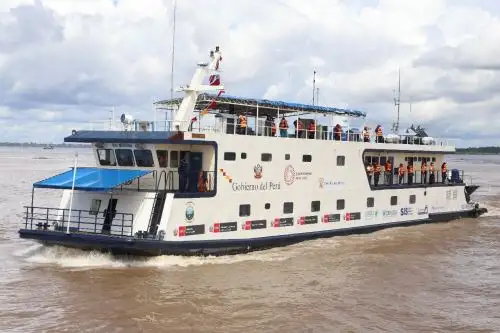 La plataforma itinerante Morona lleva los servicios del Estado a comunidades indígenas de Loreto. Foto: MIDIS/Difusión.