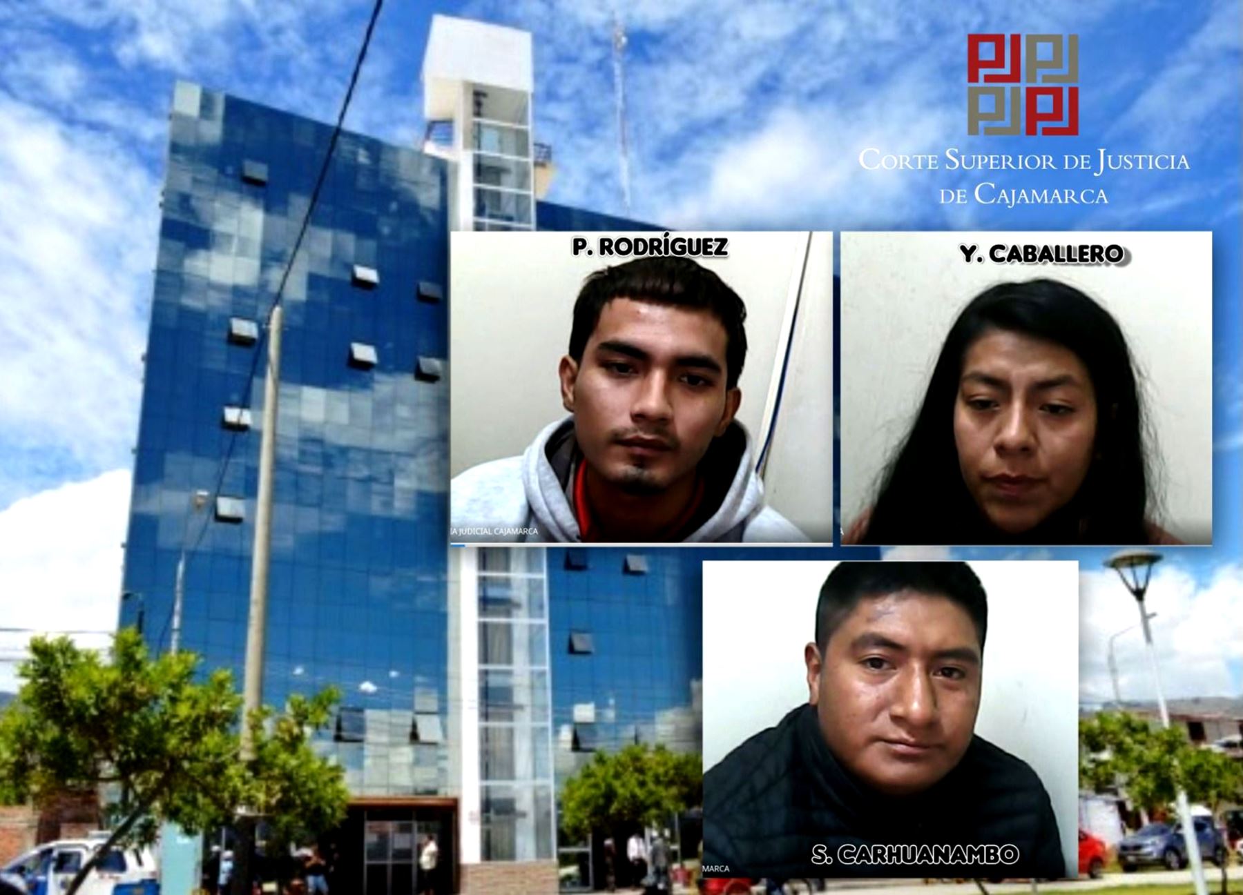 El Quinto Juzgado Penal de Investigación Preparatoria de la Corte Superior de Cajamarca, ordenó nueve meses de prisión preventiva para tres implicados en el delito de sicariato por la muerte de un empresario minero. ANDINA/Difusión