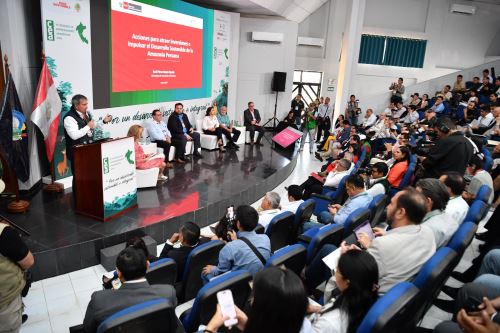 Ministro de Economía y Finanzas, Raúl Pérez Reyes, participó en el VI Congreso de Emprendedores Amazónicos (CEA) 2025, en Tingo María, región Huánuco. ANDINA/Difusión