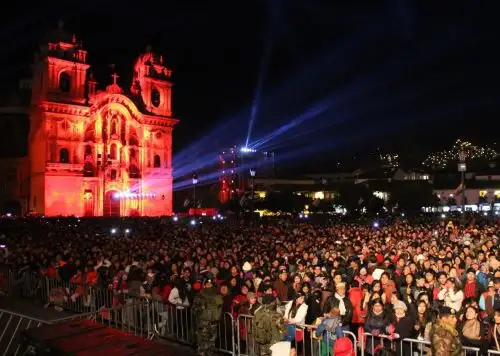 Cusco se prepara para celebrar el 21 de junio la Fiesta de "Luces y Sonido", pero aún falta determinar el escenario de este espectáculo que se organiza por el mes jubilar de la ciudad imperial. ANDINA/Percy Hurtado Santillán