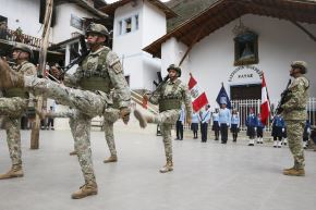 Fuerzas del orden en el distrito de Pataz. Foto: ANDINA/Difusión