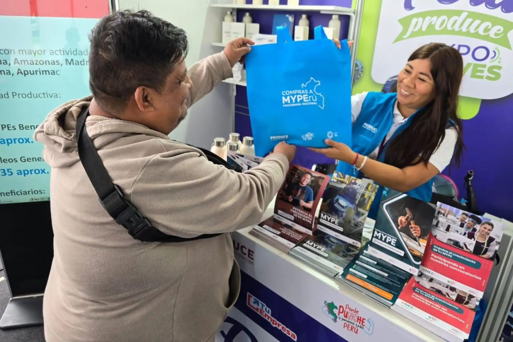 Compras a MYPErú. Foto: ANDINA/Difusión