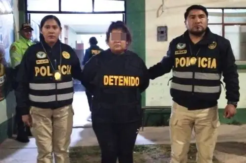 Pareja del “Monstruo” permanece detenida en la Central Operativa de Investigación Policial. Foto: ANDINA/Difusión.