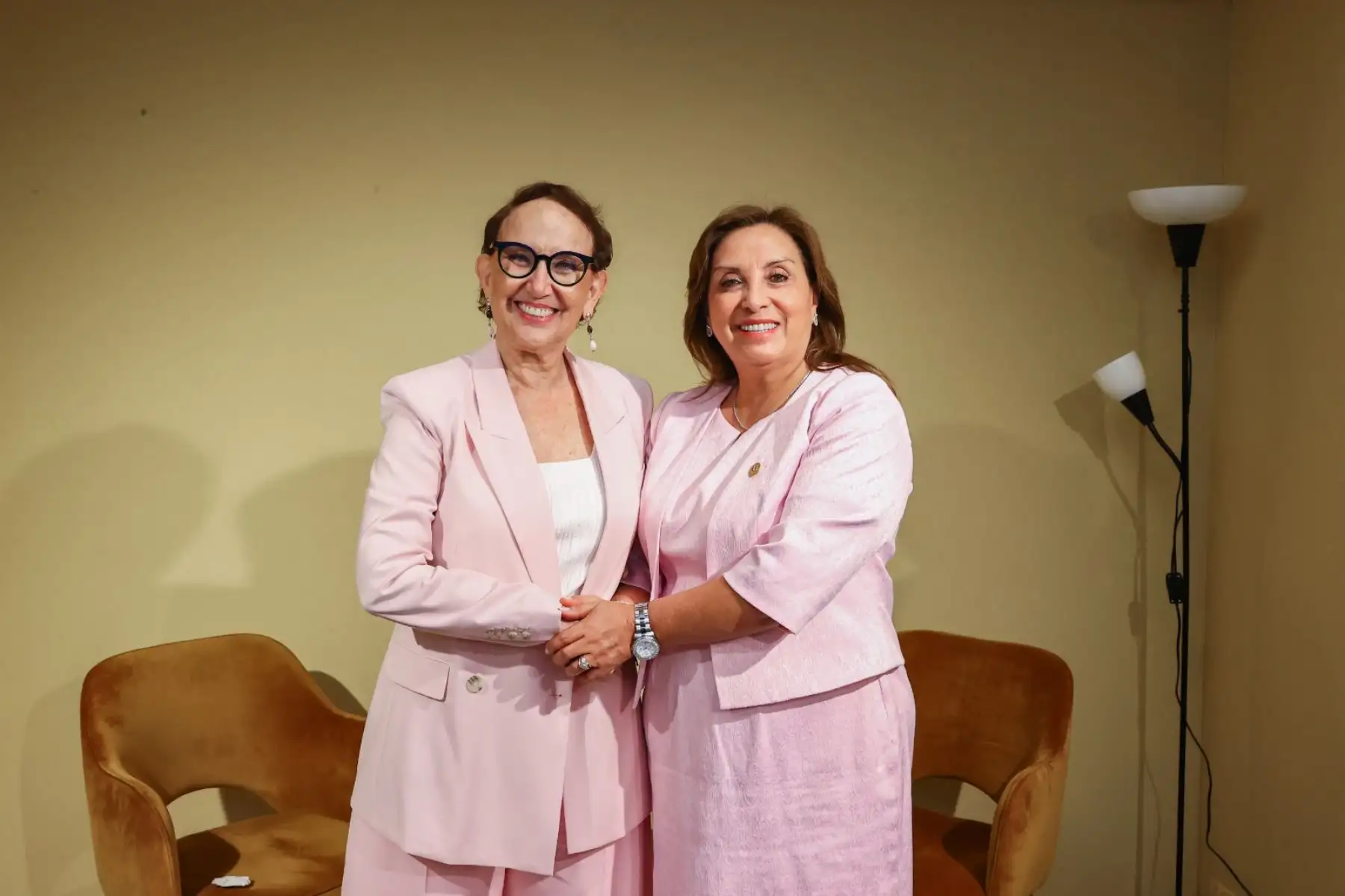 La presidenta Dina Boluarte se reunió con la secretaria general de la Conferencia de las Naciones Unidas sobre Comercio y Desarrollo (Unctad), Rebeca Grynspan. Foto: ANDINA/Prensa Presidencia