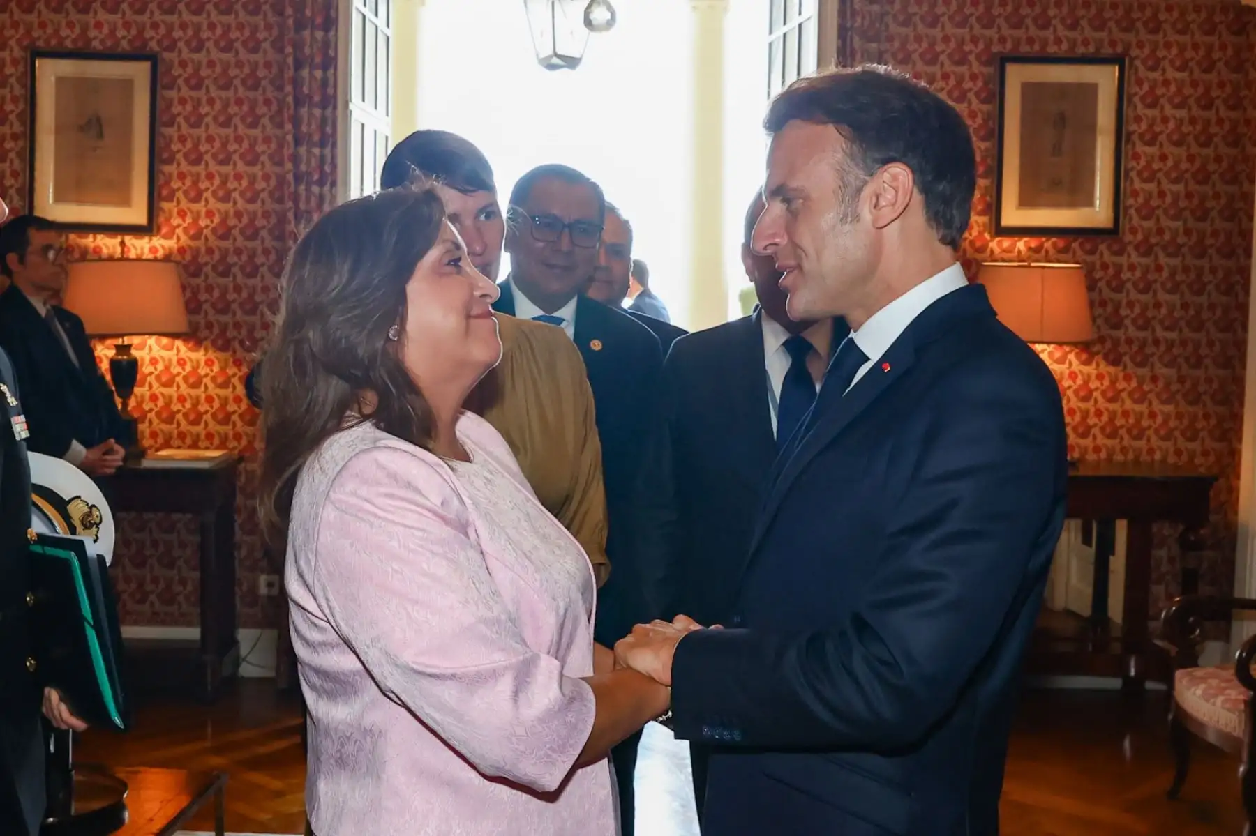 La presidenta Dina Boluarte sostuvo un encuentro bilateral con su homólogo de la República Francesa, Emmanuel Macron. Foto: ANDINA/ Prensa Presidencia