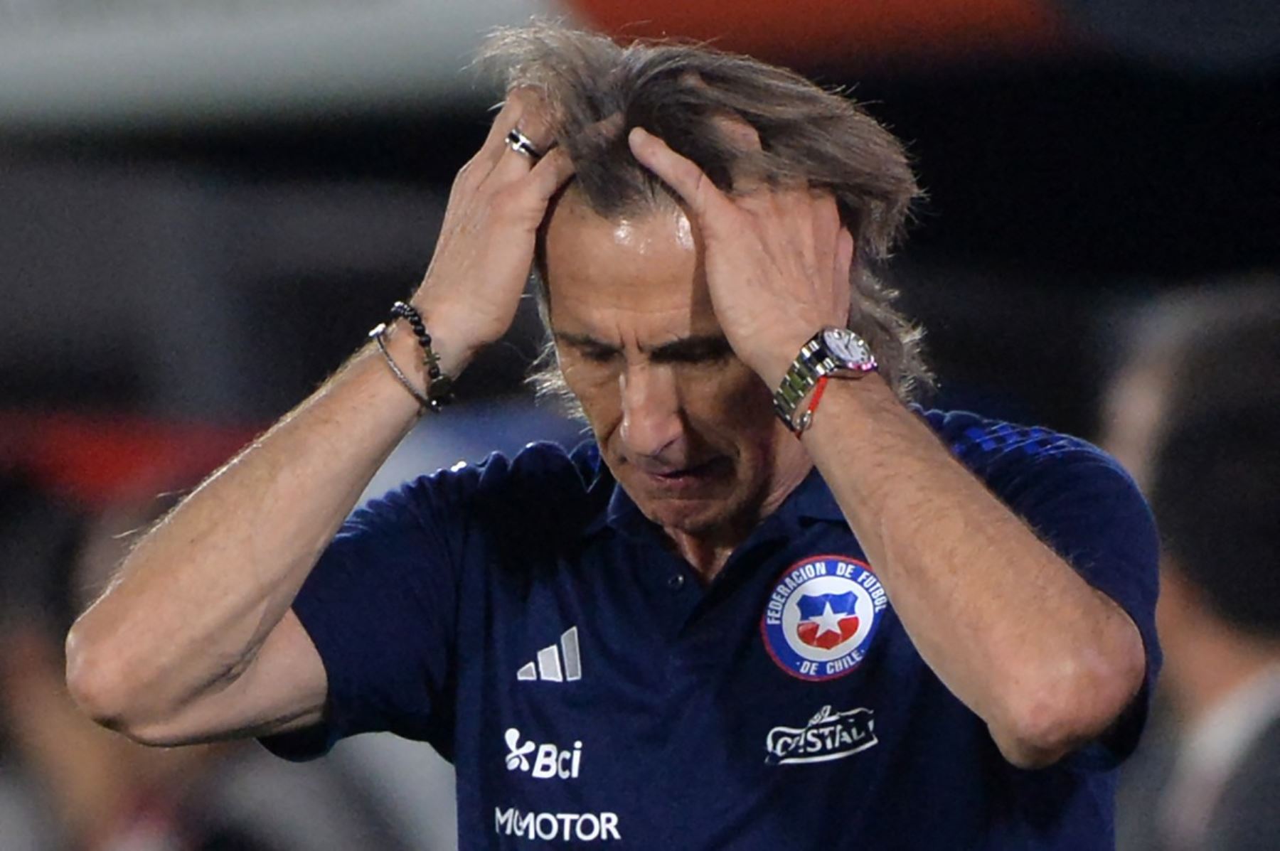 Ricardo Gareca cierra un ciclo con la selección chilena de fútbol. Foto: AFP