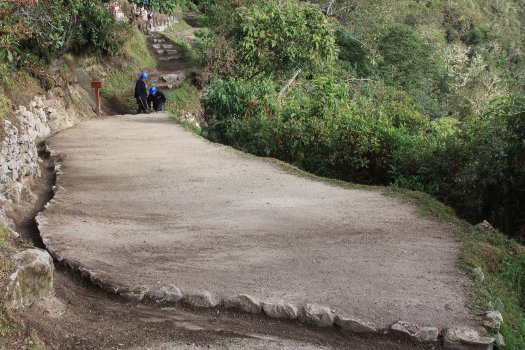 Los trabajos de mantenimiento y rehabilitación en el sector Wiñaywayna de la Red de Caminos del Inca se ejecutaron de febrero a junio. Foto: Mincul