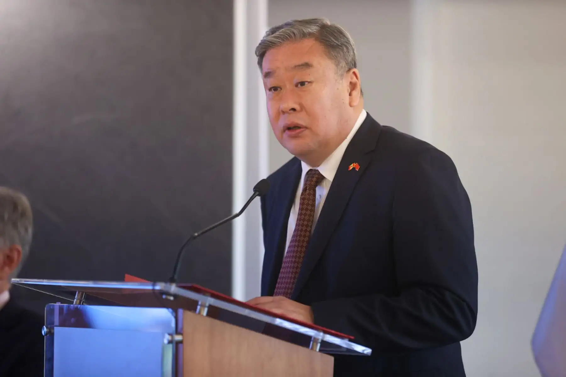El embajador de China en el Perú, Song Yang, participó del Foro: Desarrollo de América Latina y el Caribe con China.  Foto:ANDINA/Juan Carlos Guzmán Negrini