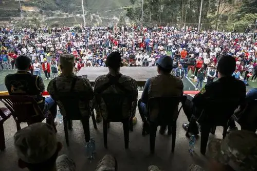 Comando Unificado y rondas campesinas se unen por la seguridad en Pataz.