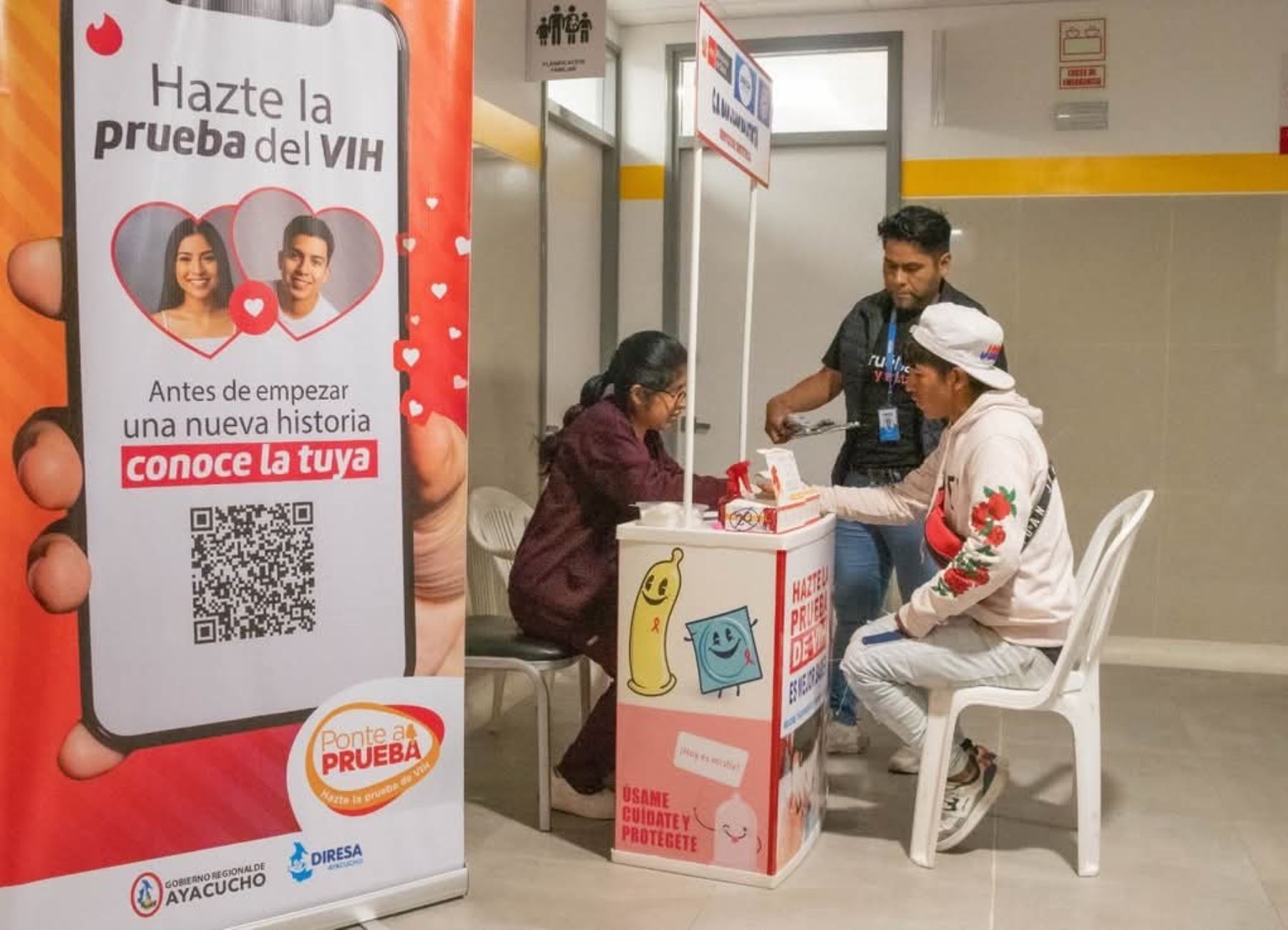 La Diresa Ayacucho intensificará las pruebas de descarte de VIH para prevenir más casos en la región. ANDINA/Difusión