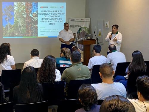 Especialistas del Serfor capacitaron a funcionarios regionales del Gore Loreto y a titulares de zoocriaderos sobre gestión y control de fauna silvestre. ANDINA/Difusión