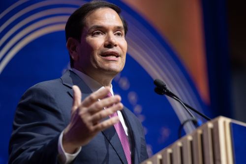 El secretario de Estado de EE.UU., Marco Rubio, descartó la participación de Estados Unidos en ataques contra Irán. Foto: AFP
