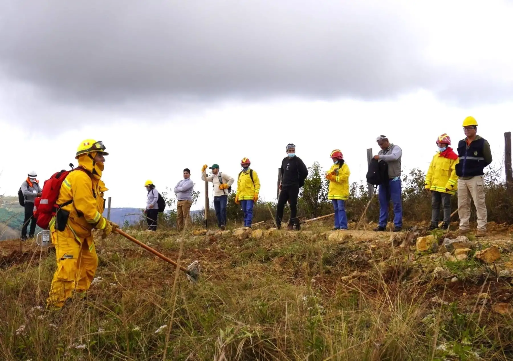 Más de 40 trabajadores de siete municipalidades de Amazonas recibieron capacitación especializada para combatir incendios forestales en dicha región. ANDINA/Difusión