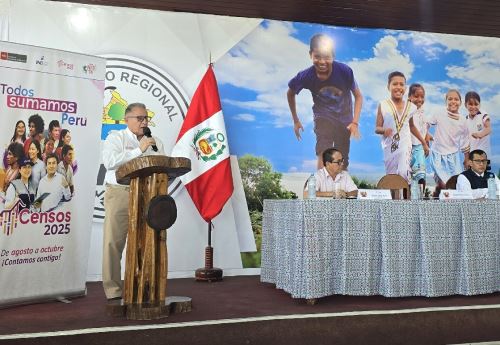 El INEI y el Gore Loreto firmaron convenio para promover la participación ciudadana en los Censos Nacionales 2025 -XIII de Población, VIII de Vivienda y IV de Comunidades Indígenas. ANDINA/Difusión
