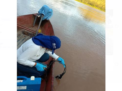 Especialistas de la ANA realizaron un monitoreo a la calidad del agua de los ríos y quebradas que forman parte de la cuenca del río Huallaga en la región San Martín. ANDINA/Difusión