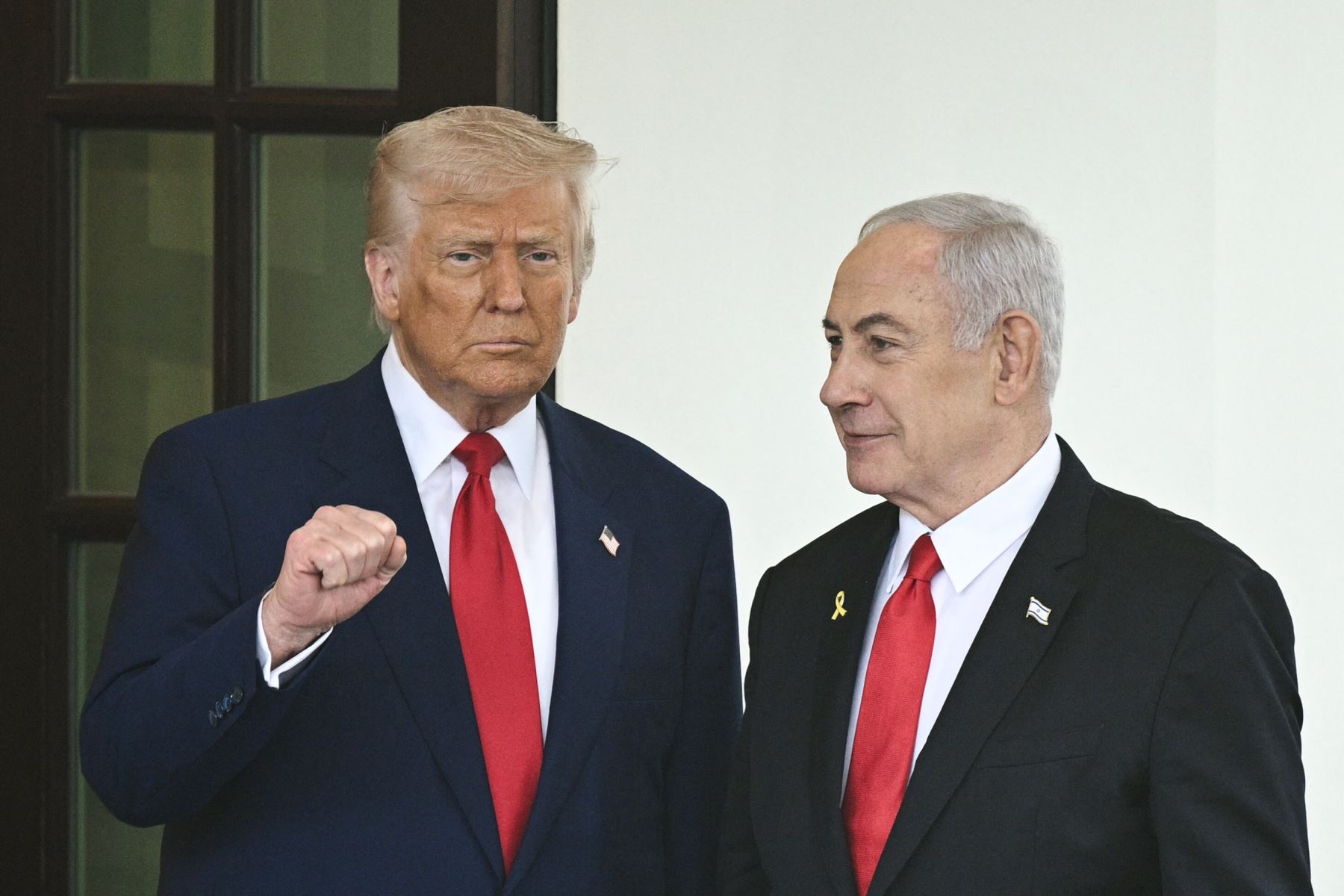 Donald Trump junto a Benjamin Netanyahu. Foto: AFP