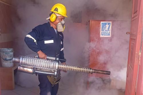 Don Eraclio ha hecho control del dengue en Piura, Tumbes, Quillabamba, Jaén, Ica; también en el Mercado Mayorista de Lima, Comas, diversos cementerios capitalinos, colegios, DIRIS Sur, etc.ANDINA/Difusión
