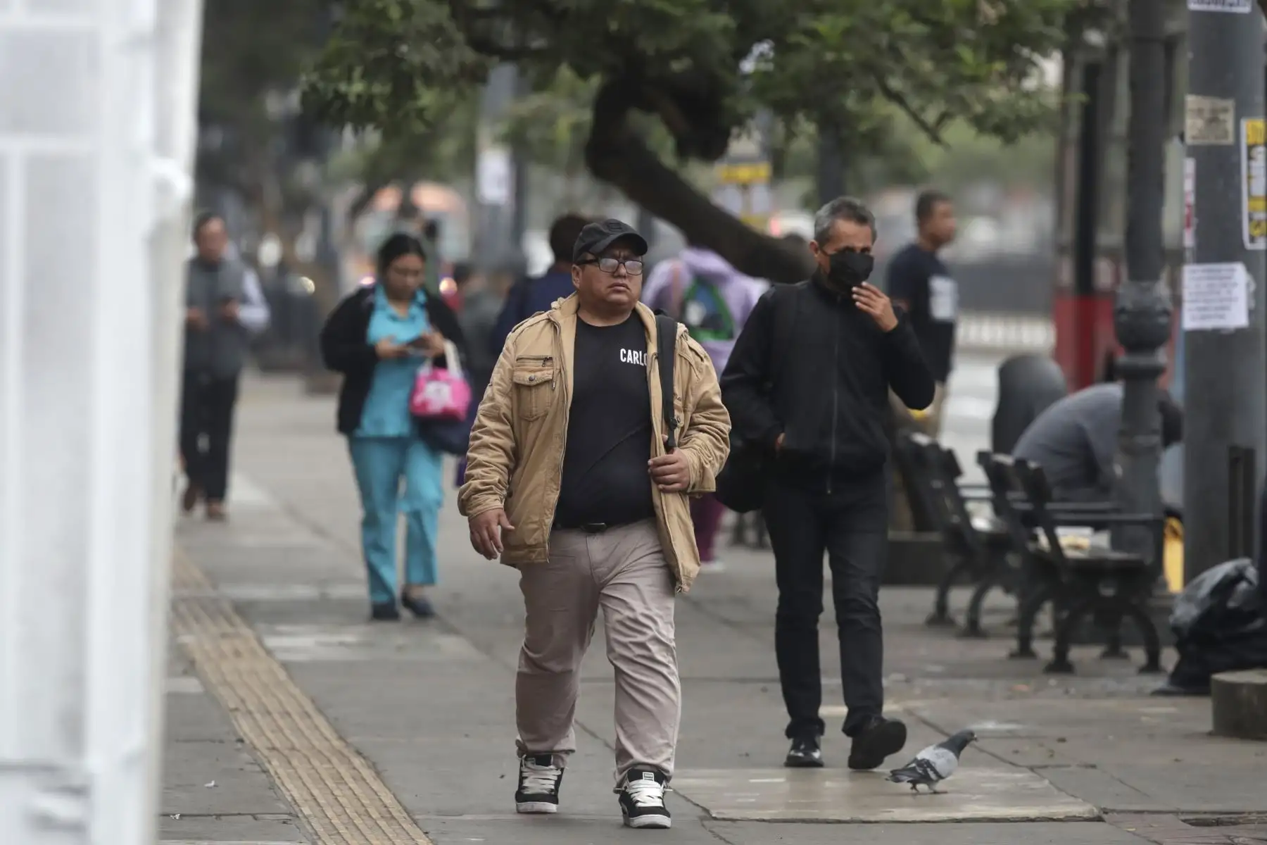 El centro de Lima amanece con  neblina y frío intenso, hoy domingo 15 de junio. Especialistas advierten que bajas temperaturas se mantendrán en el mes de junio.
Foto: ANDINA/Eddy Ramos