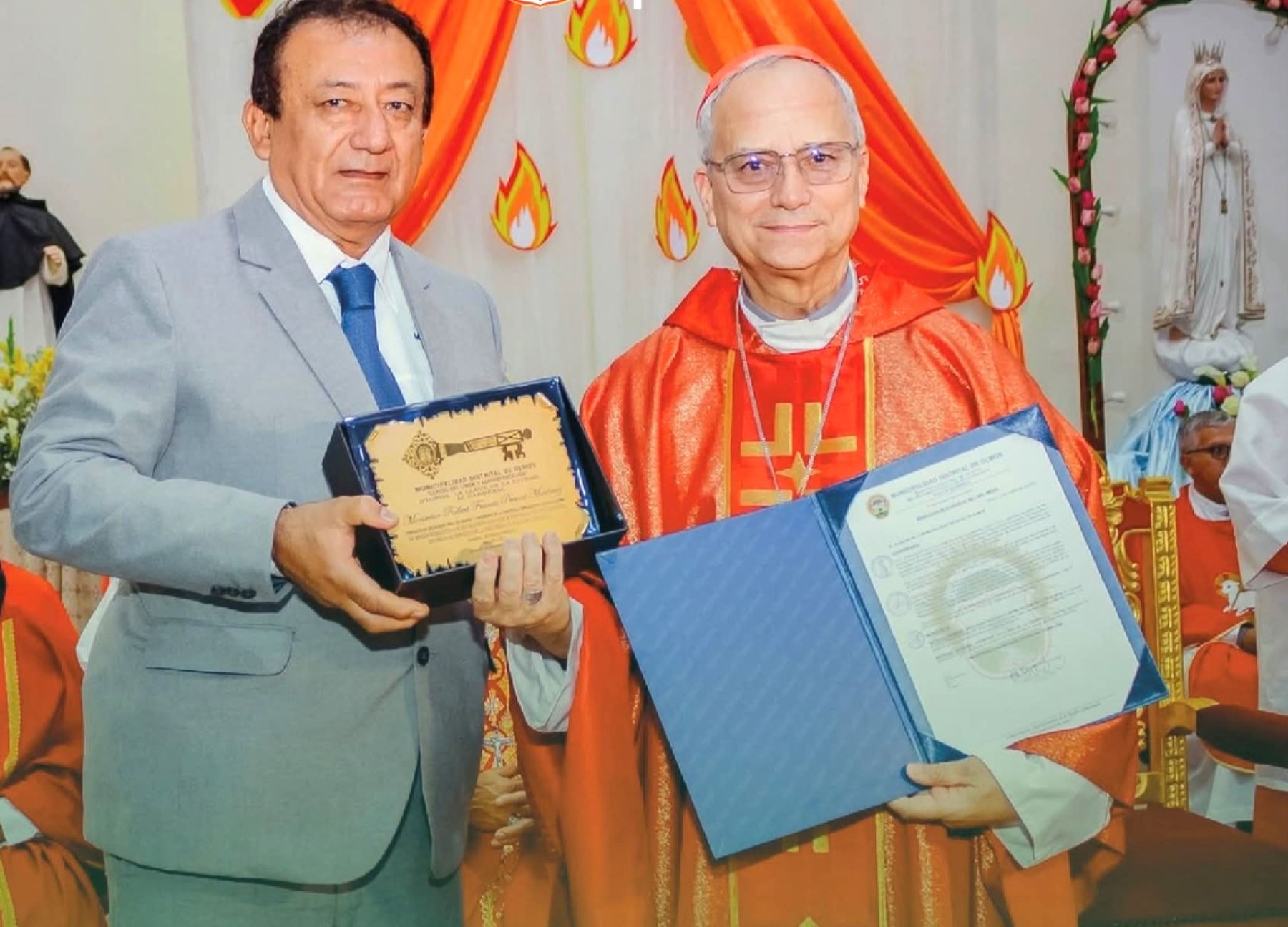 La Municipalidad de Olmos, en Lambayeque, destaca el fuerte vínculo del papa León XIV con ese distrito durante los años en que Robert Prevost se desempeño como obispo de Chiclayo. ANDINA/Difusión