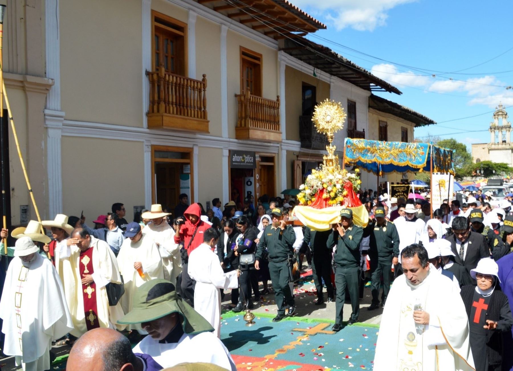 El Corpus Christi es una de las festividades principales de Cajamarca, que convoca a miles de fieles. Foto: ANDINA/difusión.