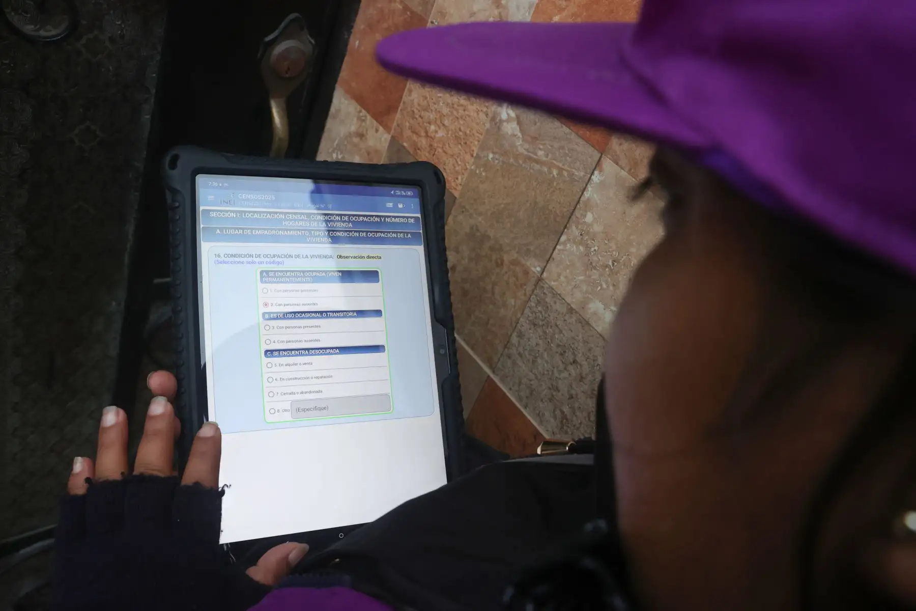 INEI realiza pruebas de campo con uso de tabletas electrónicas y nuevo cuestionario en visita casa por casa. Foto: ANDINA/ Melina Mejía