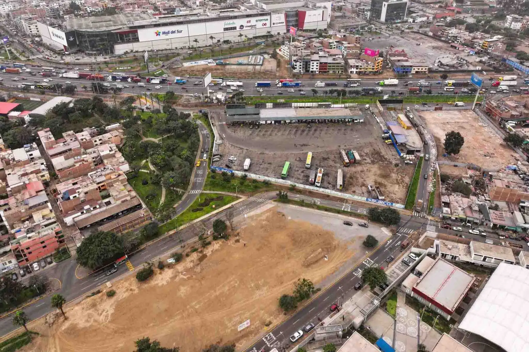 La Vía Expresa Sur conectará  la Vía Expresa del Paseo de la República con la Panamericana Sur, atravesando los distritos de Barranco, Surco y San Juan de Miraflores. Foto: ANDINA/ Braian Reyna