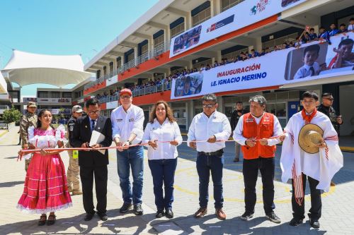 Presidenta Dina Boluarte participa en inauguración de institución educativa en Talara, Piura