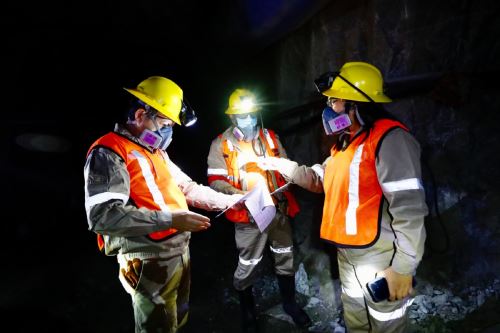 Trabajadores mineros. Cortesía Minem
