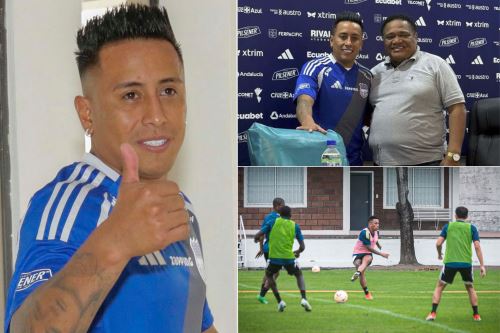 Christian Cueva es presentado como el flamante refuerzo del Emelec de Ecuador