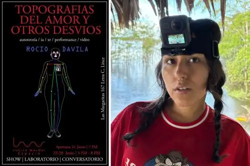 La artista Rocío Dávila expone en Lucila Walqui Espacio, en Lince. Foto: ANDINA/Difusión.